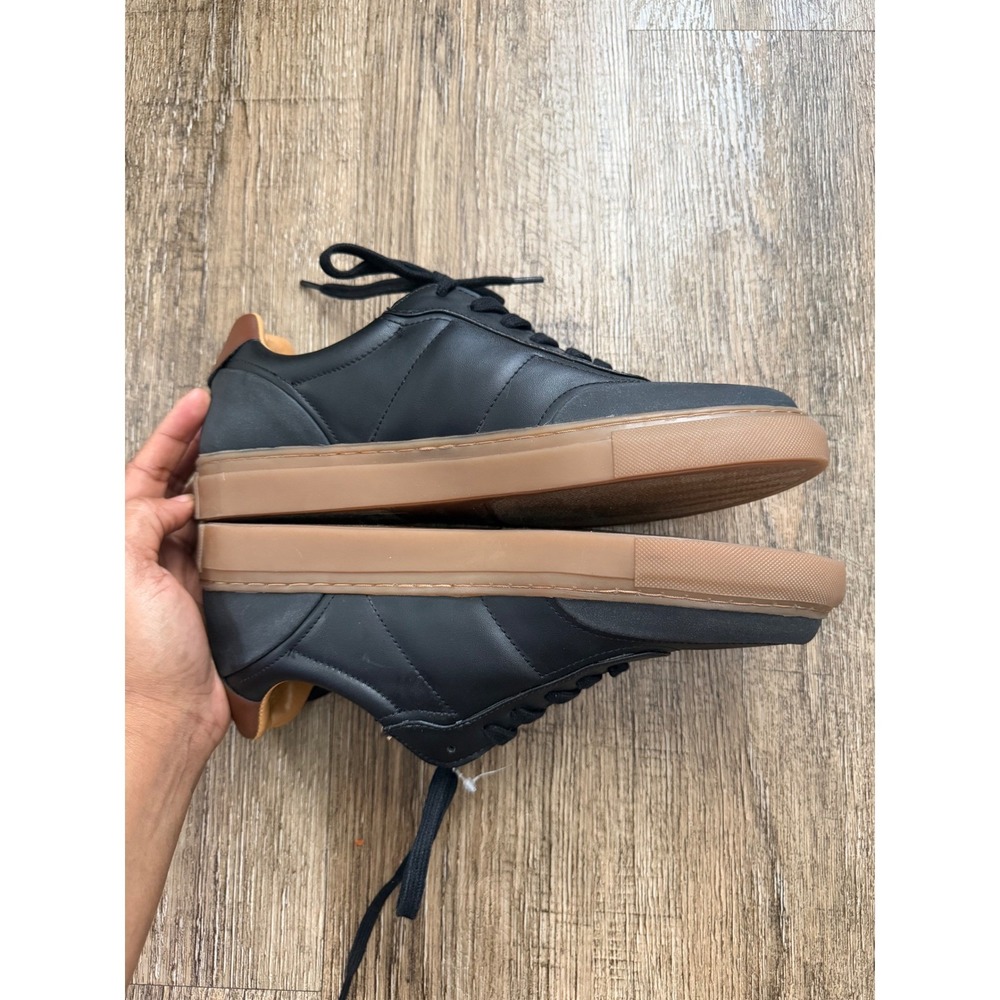 Vince Camuto Elowin Mens Black Gum Sole Sneakers Size 8M Low Top Lace Up Shoes - Picture 8 of 9